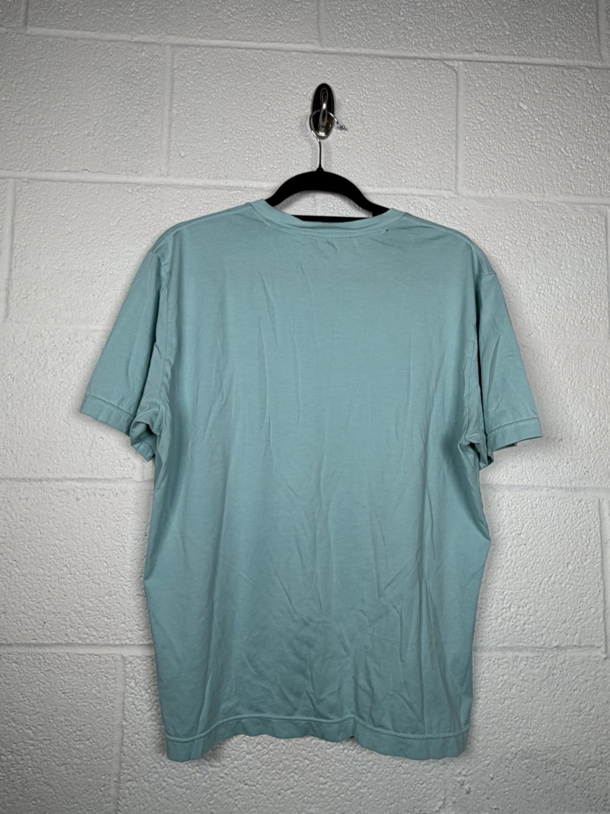 Brooks Brothers Supima Cotton T Shirt Mens Medium Blue Short Sleeve Logo Tee REA gallery