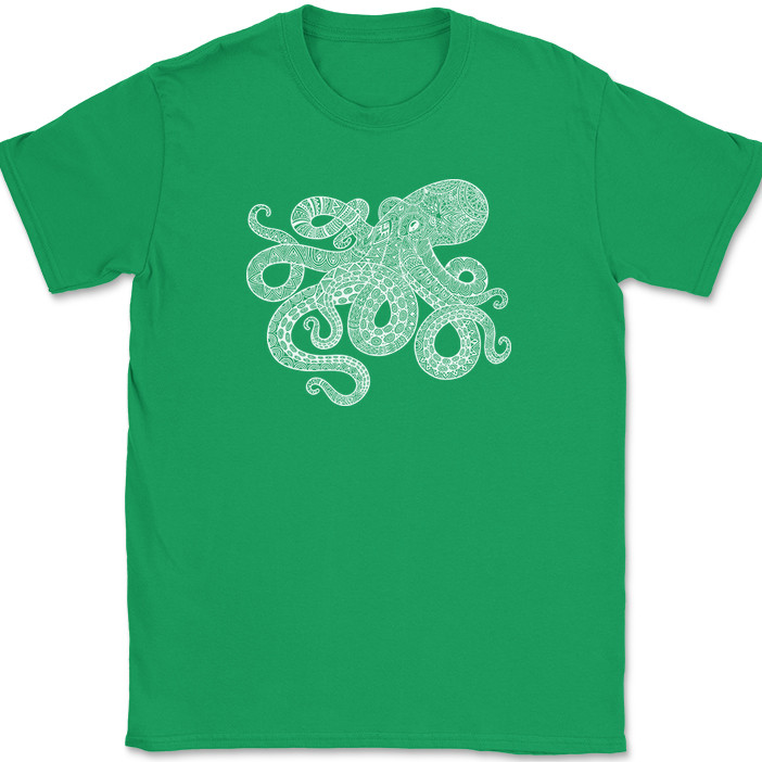 Octopus Mandala T-Shirt Deep Ocean Beautiful Pattern Gift Graphic Tee gallery