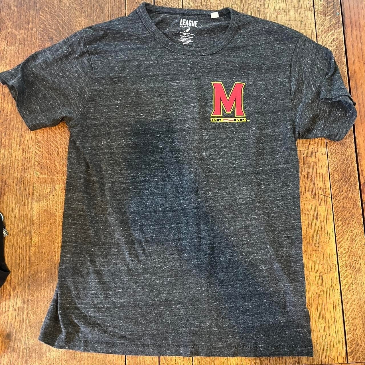Maryland Terrapins Terps Colosseum Gray Men's T-Shirt cotton college sports gallery