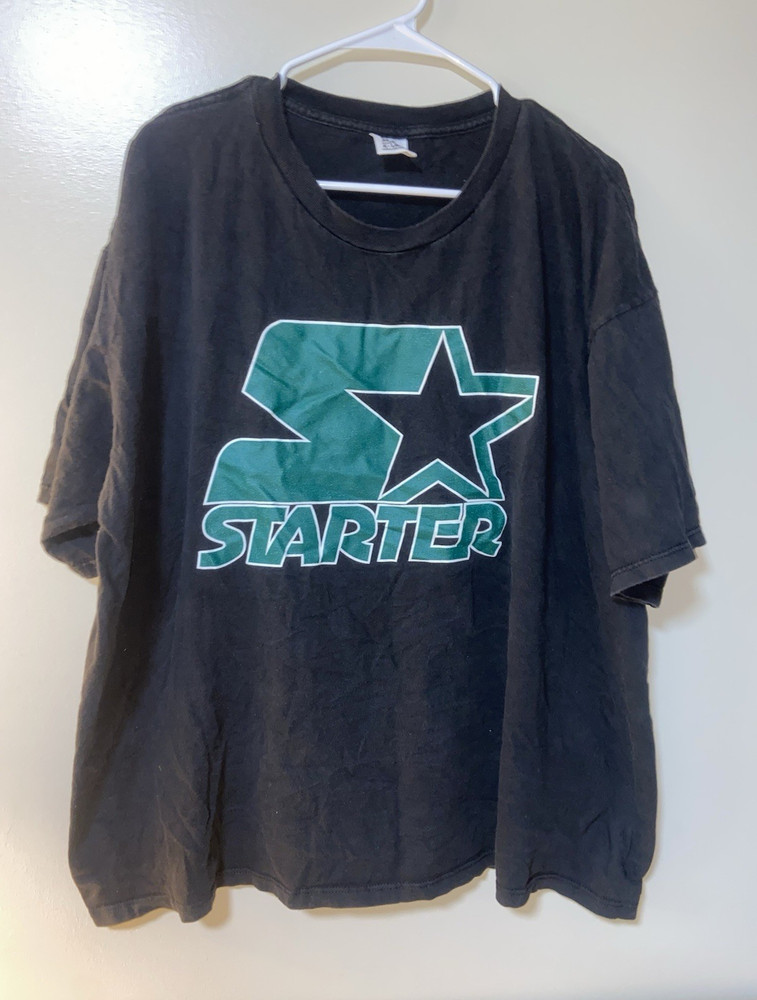 Starter Men’s XL USA large spell out Graphic Print T-Shirt 90s single stitch ￼