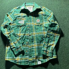 Cakeworthy Stranger Things Flannel Shirt Mens SMALL Hawkins High School Tigers