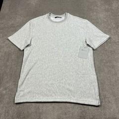 BYLT Mens Brushed Herringbone Box Tee Mid Heather Grey Size Large NEW