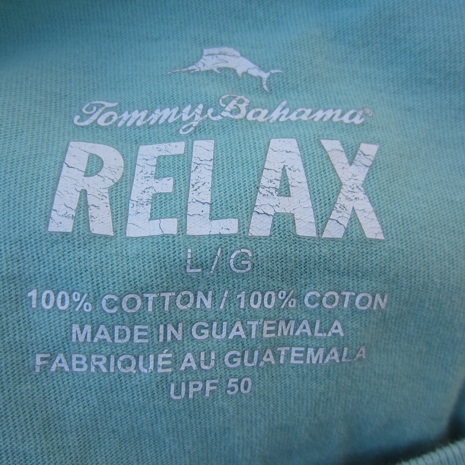 Tommy Bahama Shirts Mens L Green UPS 50 Relax Whats Yacht To Like Graphic Hiking gallery