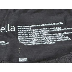 Zella Crewneck Micro modal Spandex Short Sleeve Men T-Shirt Black Size XL