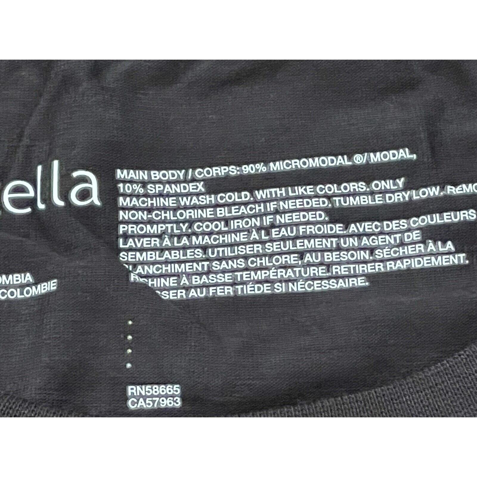 Zella Crewneck Micro modal Spandex Short Sleeve Men T-Shirt Black Size XL gallery