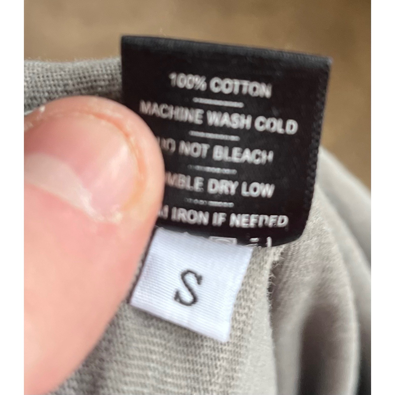 American Giant Mens Cotton Slub Crew Neck T-Shirt Gray Short Sleeve Small USA gallery