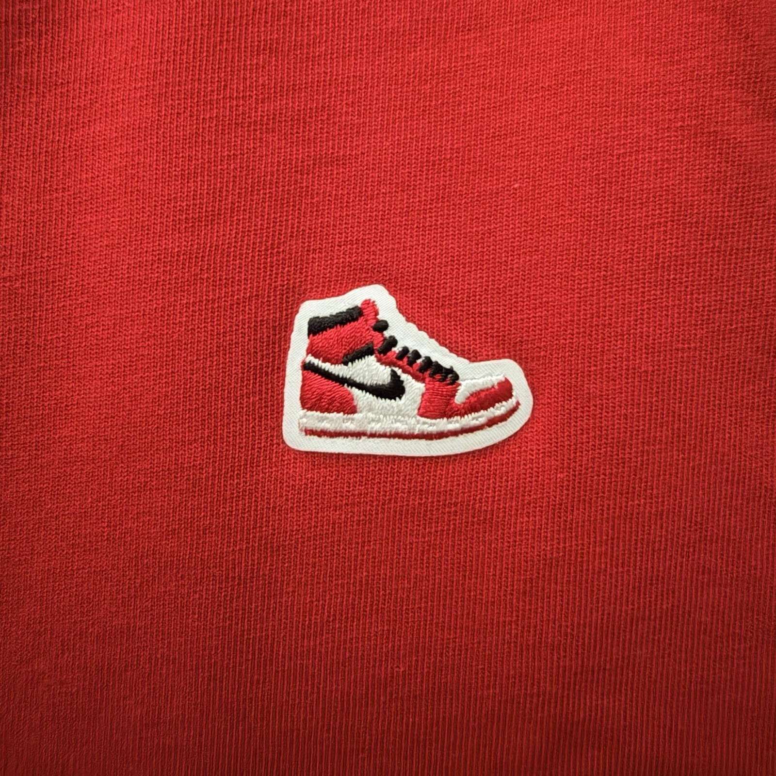 Jordan Red T Shirt Jumpman Sneaker Logo Tee Men’s Medium gallery