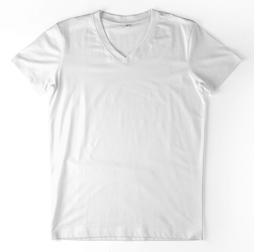 New Mens T-shirts V-neck Tee Classic Fit Muscle Top Spandex Solid XS S M L XL gallery