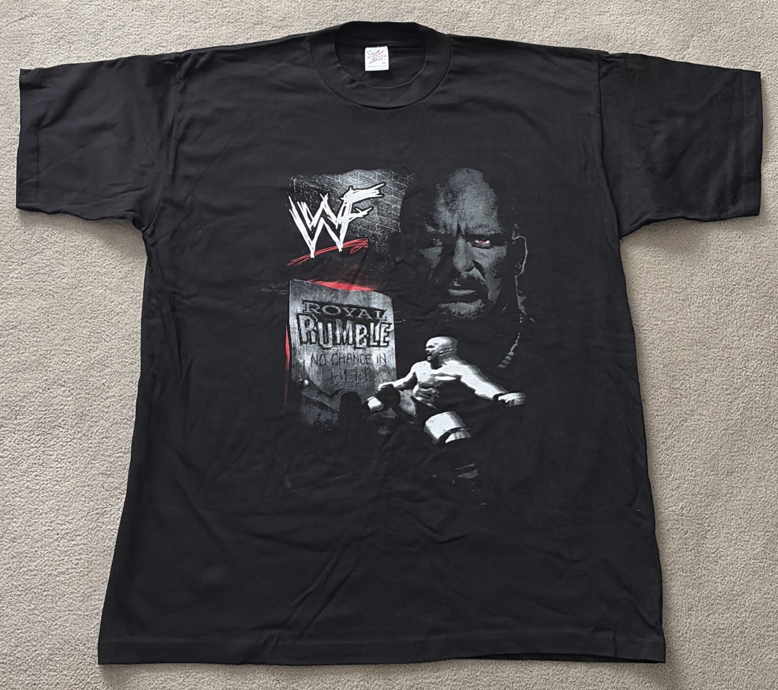 VTG 1999 WWF Royal Rumble No Chance In Hell T-Shirt XL Stone Cold Steve Austin gallery