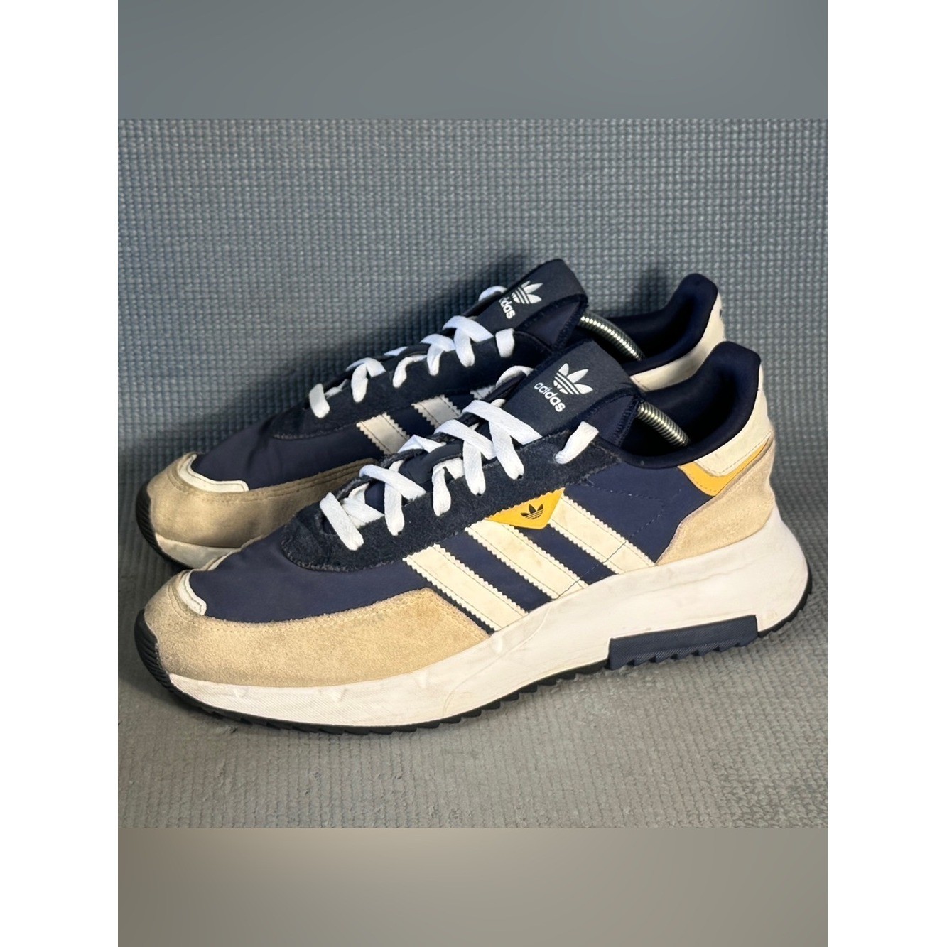 Adidas Retro F2 Running Shoes Indigo/White Men’s Size 11