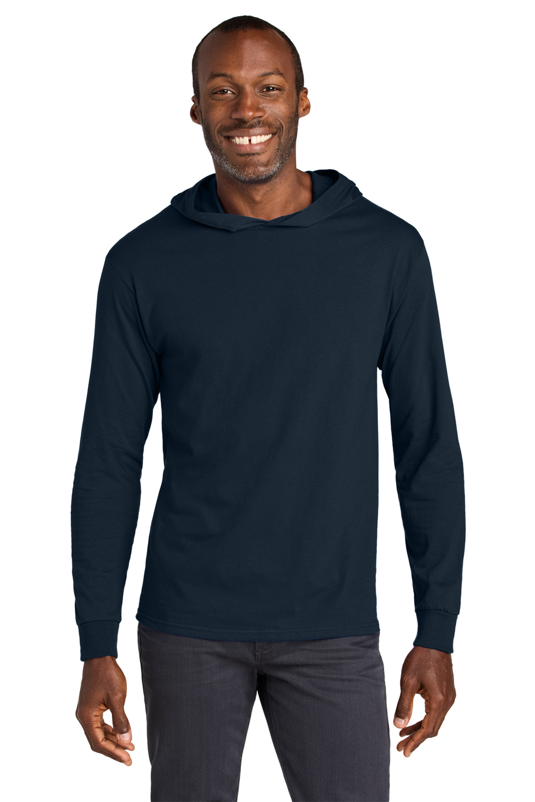Jerzees 363LH Unisex Long Sleeve Classic Fit 100% Cotton Hooded T-Shirt gallery