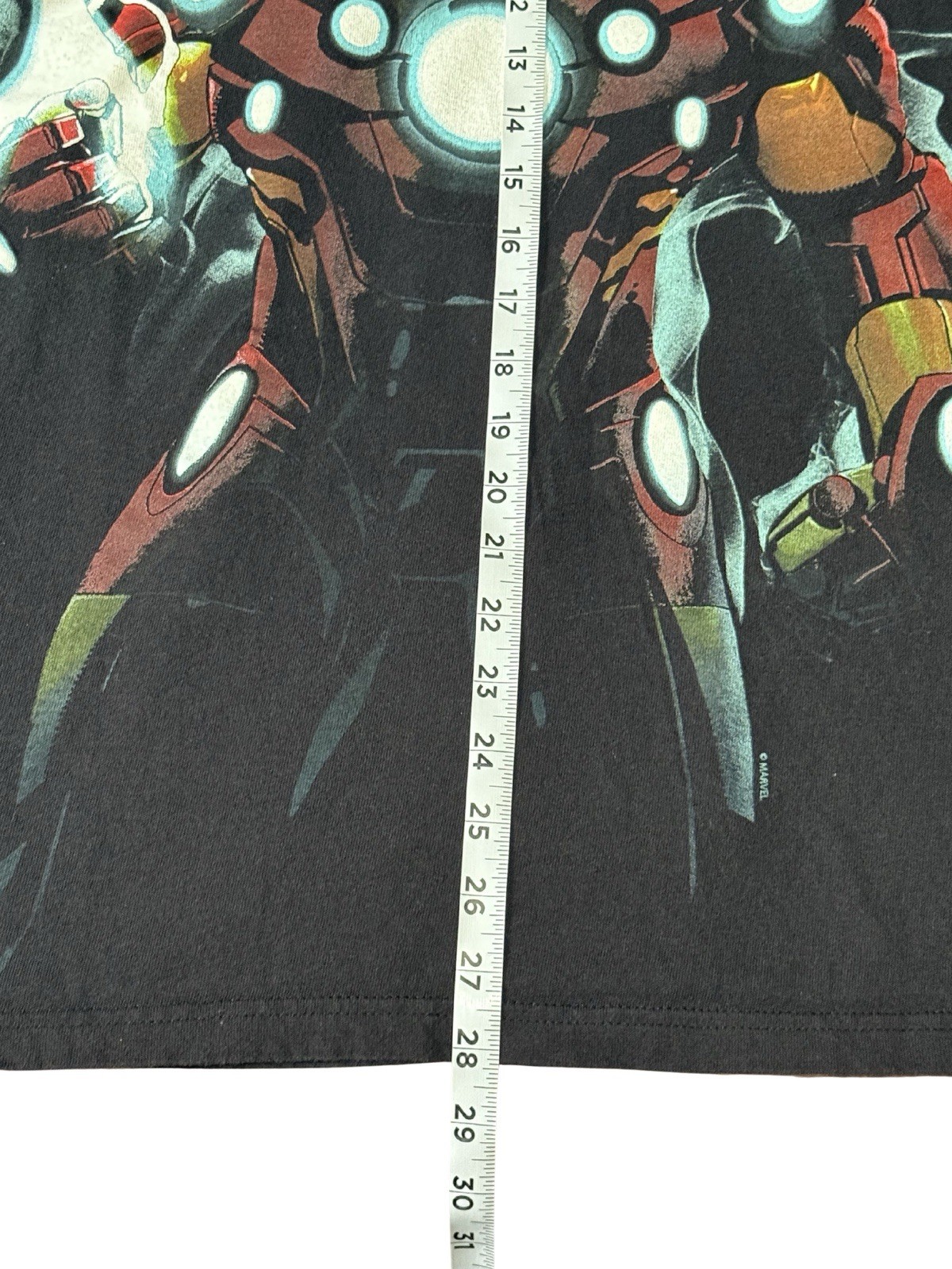 Vintage Marvel Iron Man Black Shirt Delta Pro Weight Y2K Size 2XL gallery