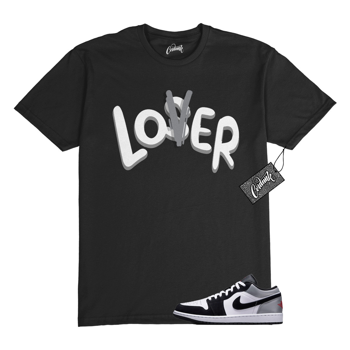 1 Black Matte Silver White Fire Red T Shirt Match LOVER gallery