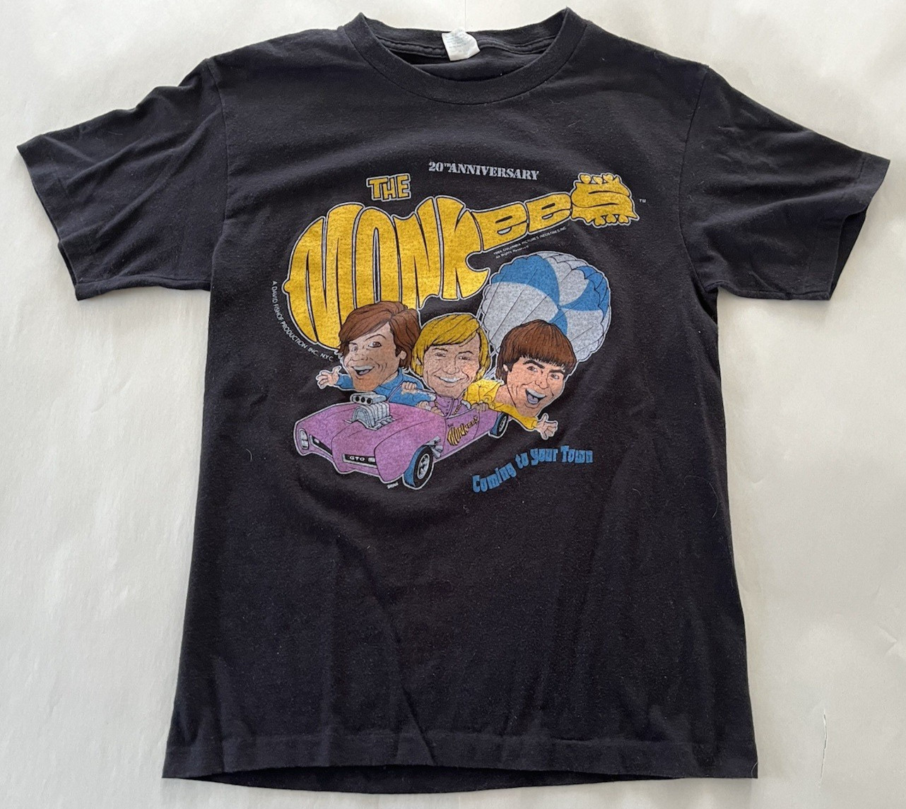 Vintage 80's The Monkees 20th Anniversary World Tour Shirt Single Stitch Size L gallery