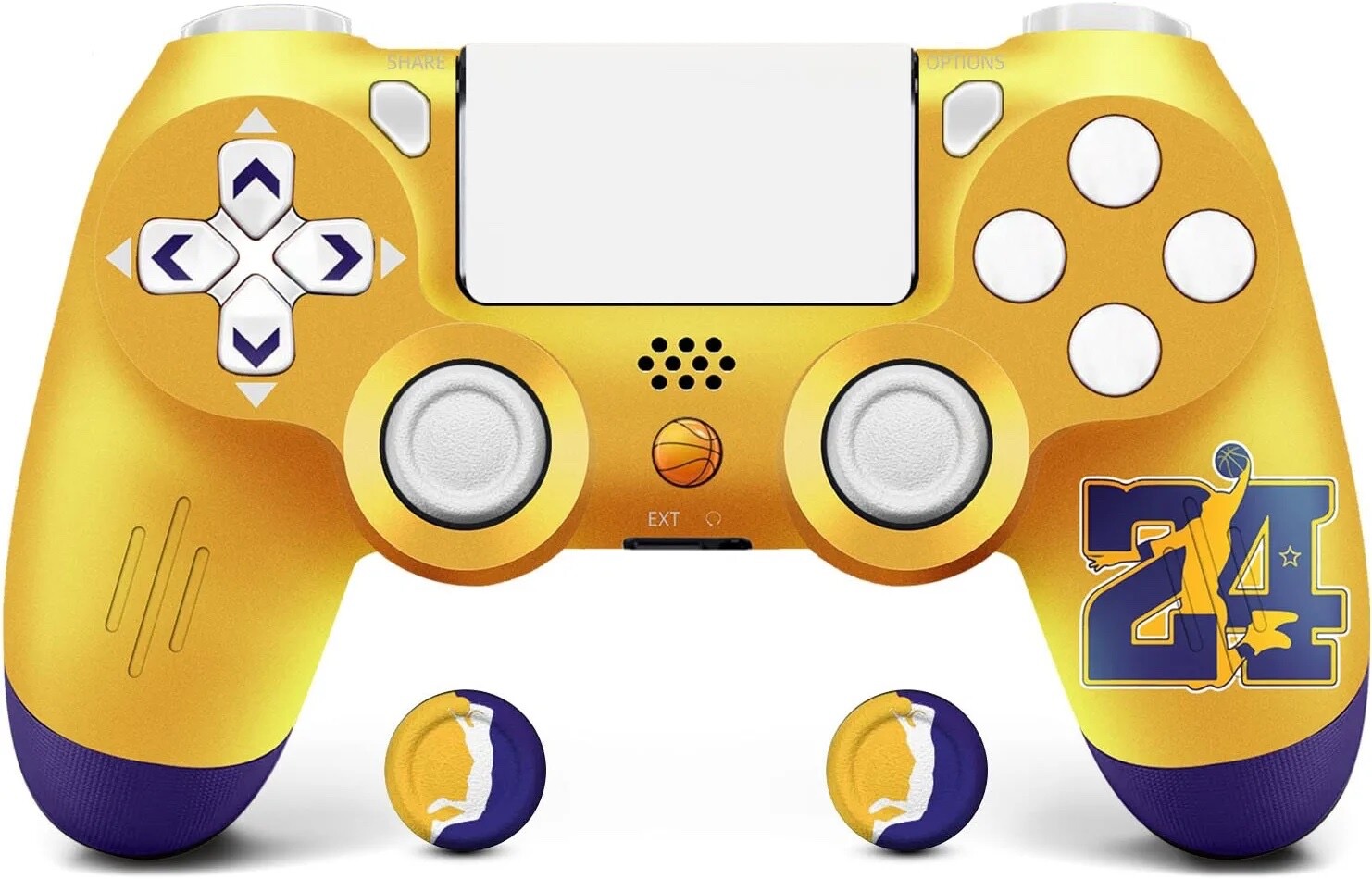 Wireless Controller compatible with P-4, with Cable, Touchpad, Vibration