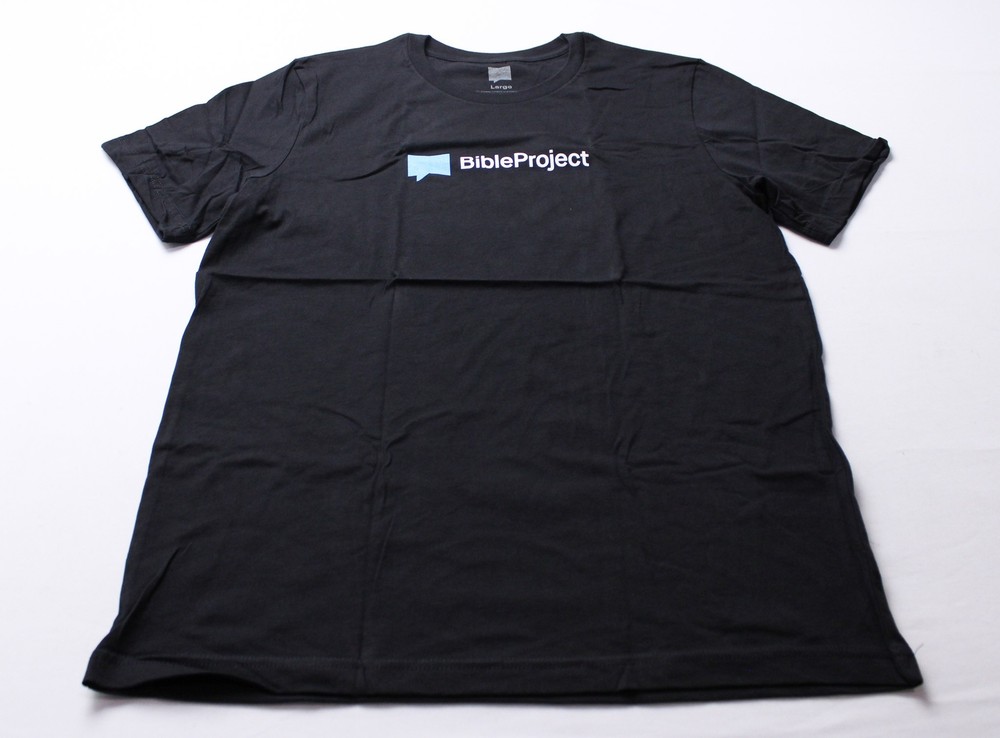BibleProject Unisex Adult’s Solid Short Sleeve Logo T-Shirt WR4 Black Large