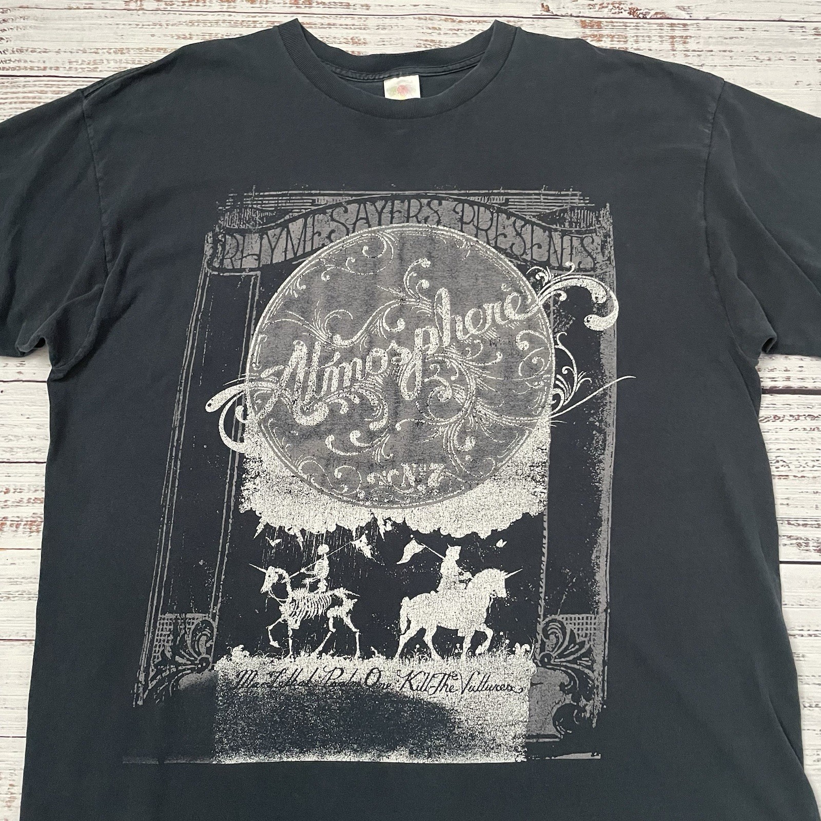 Vintage Y2K Rhymesayers Atmosphere Black Shirt Men’s 2XL Faded Concert Tour Tee gallery
