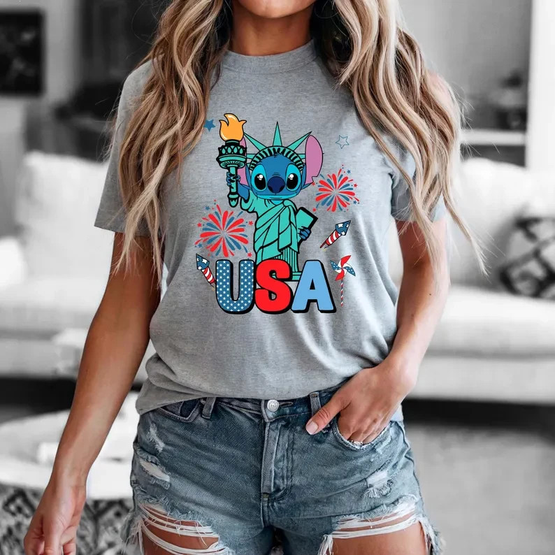 Stitch USA Shirt, Stitch 4th Of July Shirt gallery