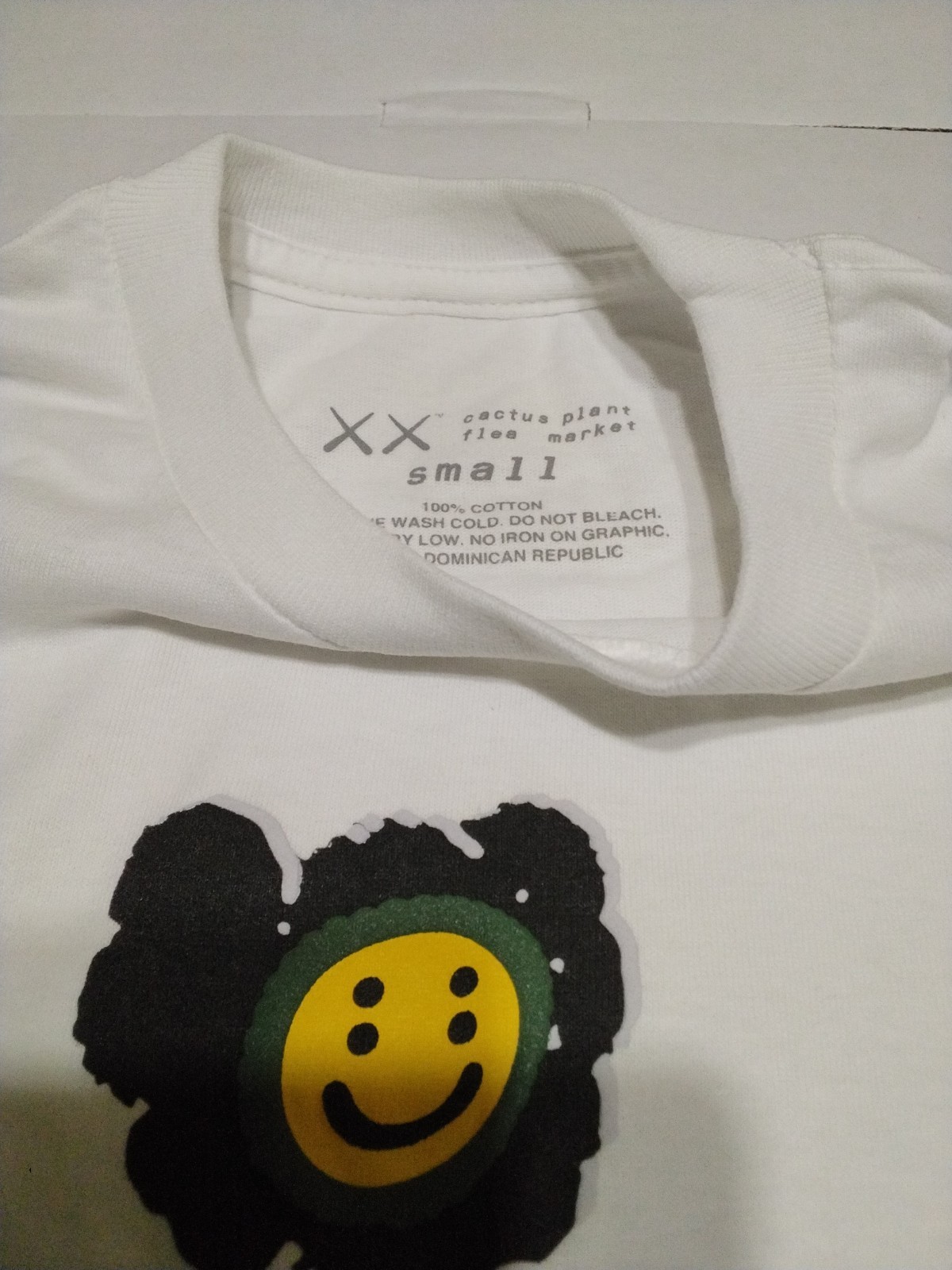 Kaws X Cactus plant flea market Shirt, White. Size Small gallery