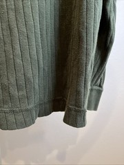 Men’s LEVI’S Strauss Large 100% Cotton Henley L/S Shirt Top Buttons Dark Green