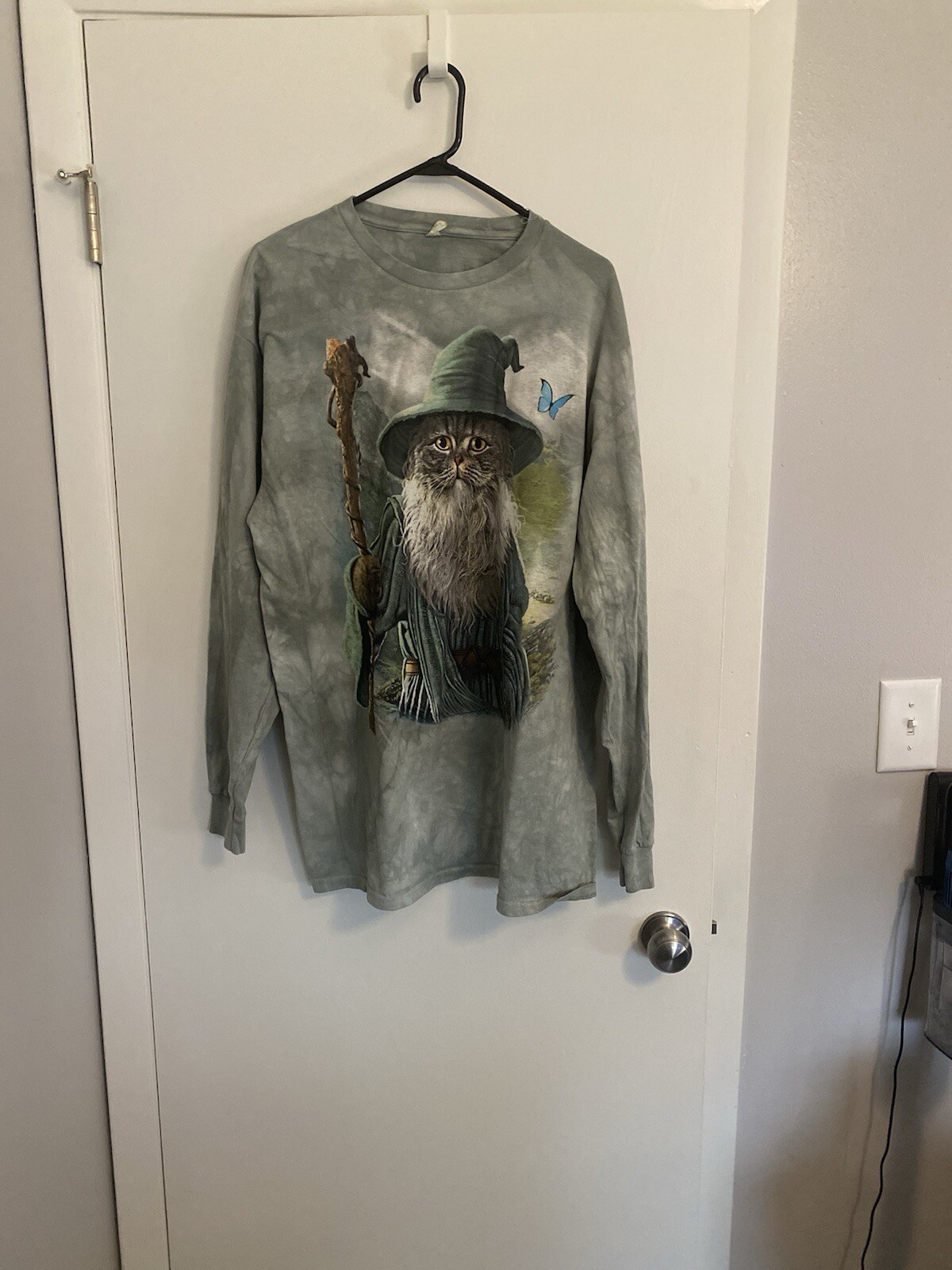 * Catdalf Lord of the Rings Gandalf Staff Wizard Magic Cute Adult The Mountain