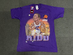 Jason Kidd NBA Phoenix Suns Pro Player Vintage Tee T Shirt Size L Made In USA