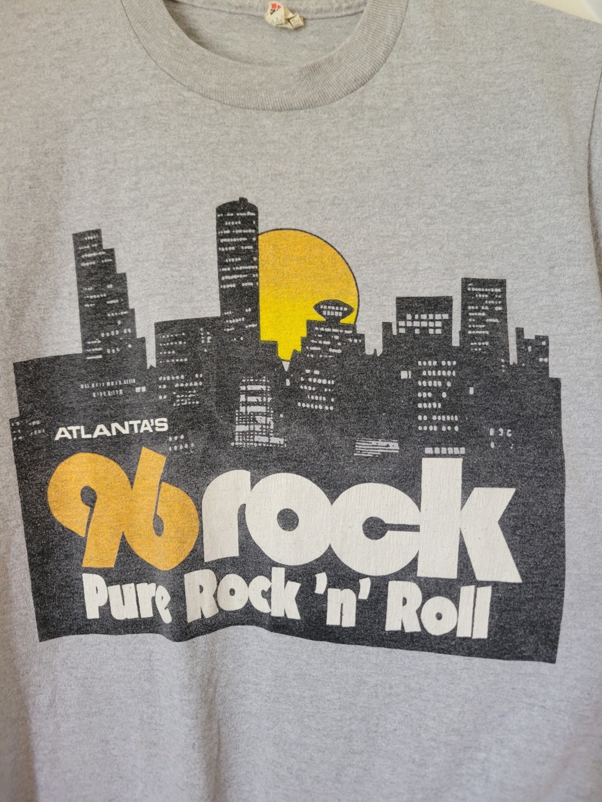VTG Tee Shirt Atlanta Radio 96 FM Pure Rock And Roll gallery
