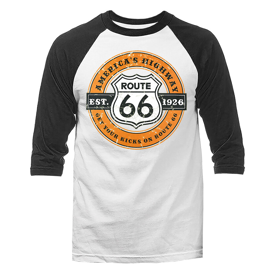 Route 66 Americas Highway Graphic 3/4 Sleeve Raglan gallery