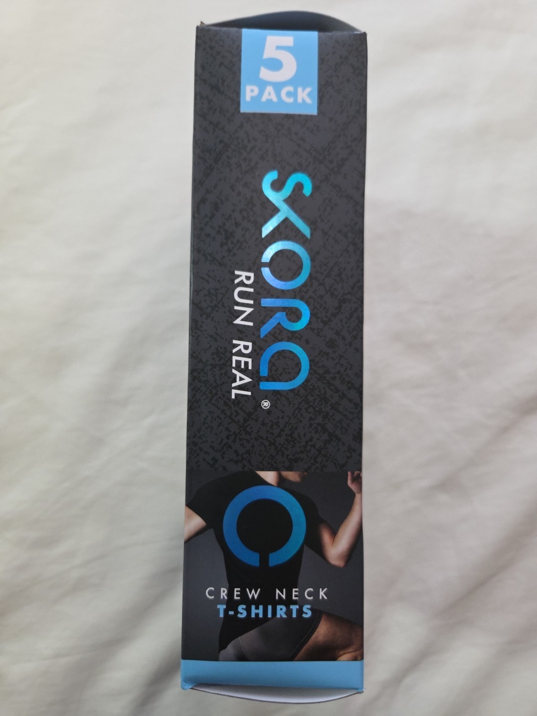 Skora Run Real Men’s 5-Pack Crew Neck T-Shirts Small 34-36 Blend NWT $62.50 gallery