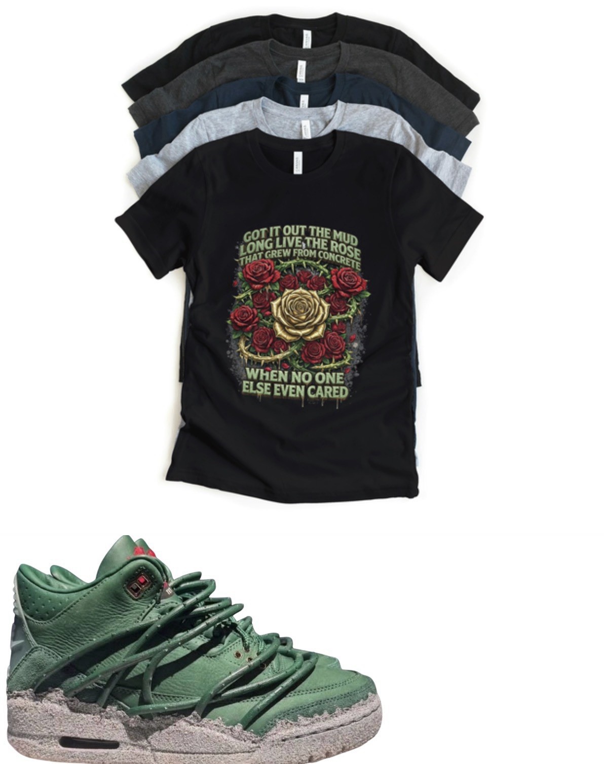 Shirt to match Jordan 3 Teyana Taylor x Jordan 3 SP “Concrete Rose” Matching Tee gallery