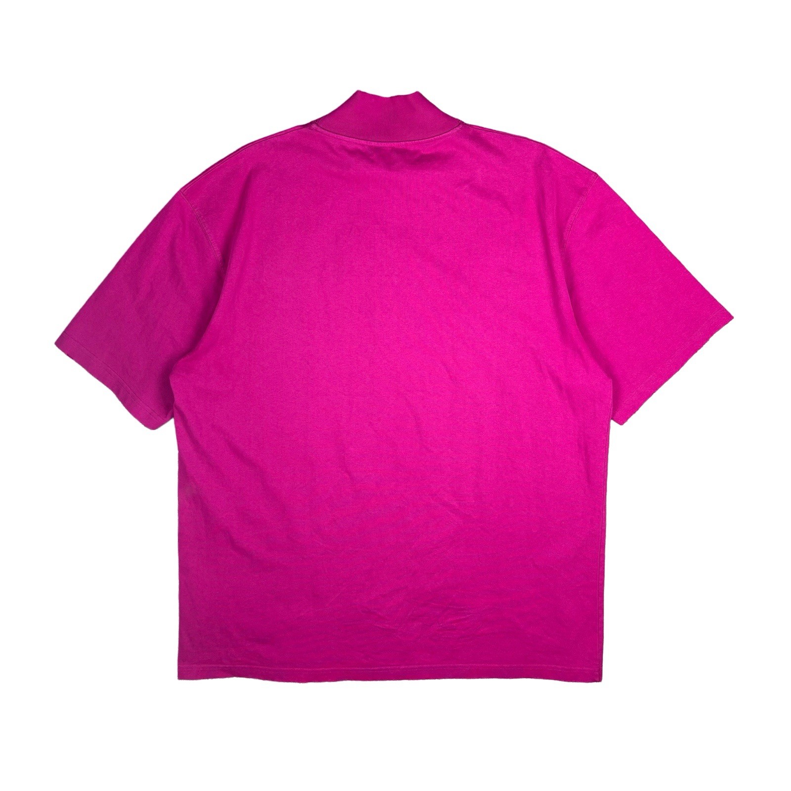 Calvin Klein 205W39NYC Mens Pink Logo Mock Neck Short Sleeve Cotton Knit XL gallery