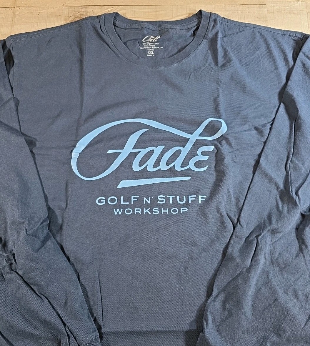 New!! Men's XXL Fade Golf n' Stuff Workshop Long Sleeve T-Shirt Script Logo gallery