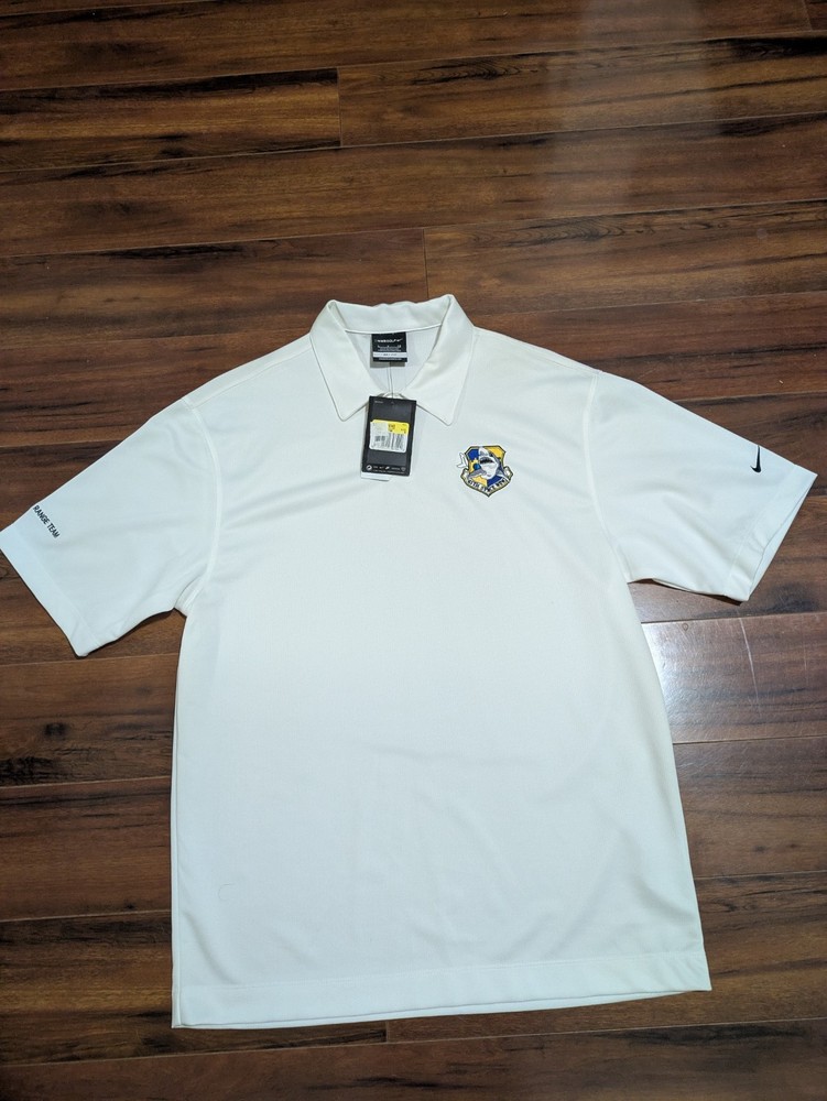U.S. SPACE FORCE 45TH SPACE WING NIKE GOLF DRI FIT POLO SHIRT MENS SMALL