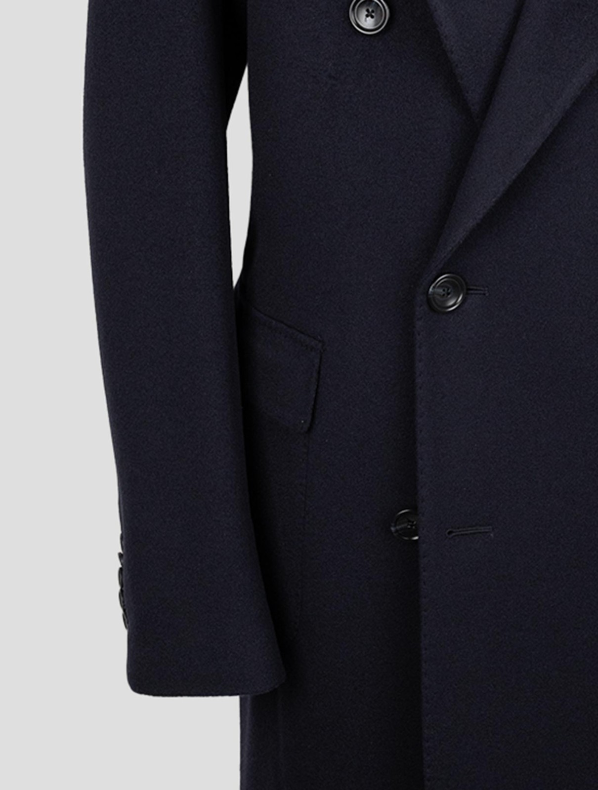 NEW TAGLIATORE BLUE CASHMERE DOUBLE BREASTED OVERCOAT US 46 - EU 56 TCE12 gallery