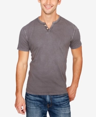 Lucky Brand L94407 Men’s Raven Sunkist Henley Cotton T-Shirt Size M