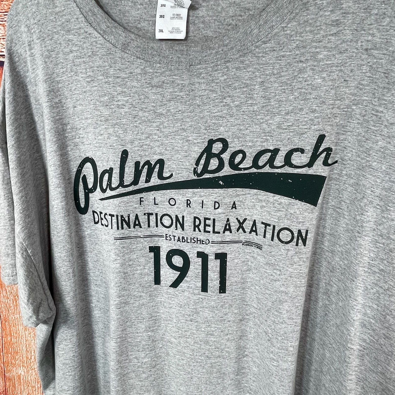 Jerzees Palm Beach Florida Destination Relaxation 1911 Graphic T-Shirt 3XL gallery