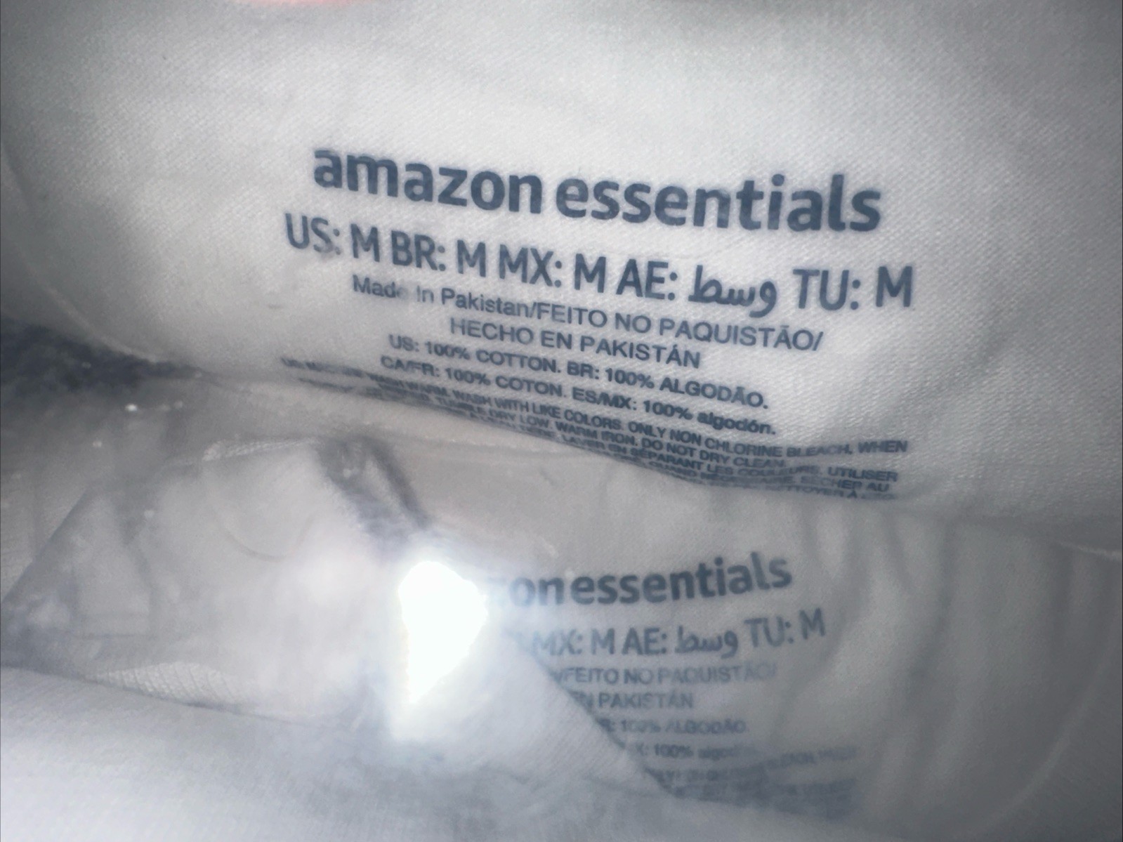 Amazon Essentials Men 6 Pack Crewneck Undershirts White Blank Medium 100% Cotton gallery
