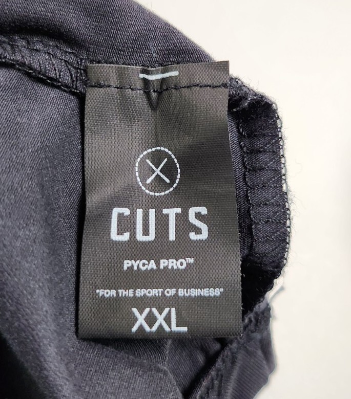 X Cuts Curve Hem Men's Longsleeve Henley Shirt Size XXL Black Pyca Pro gallery