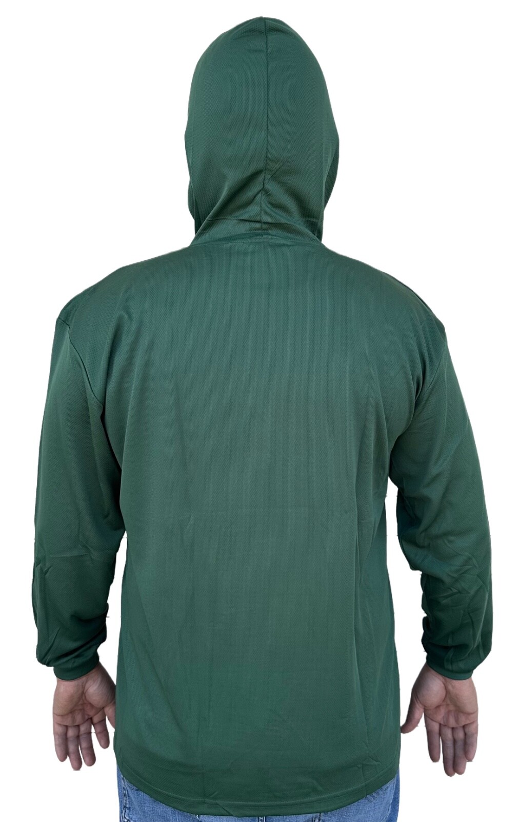 Hoodie Green High Visibility Shirt / Air Cooling Flow w/ UV Protection gallery