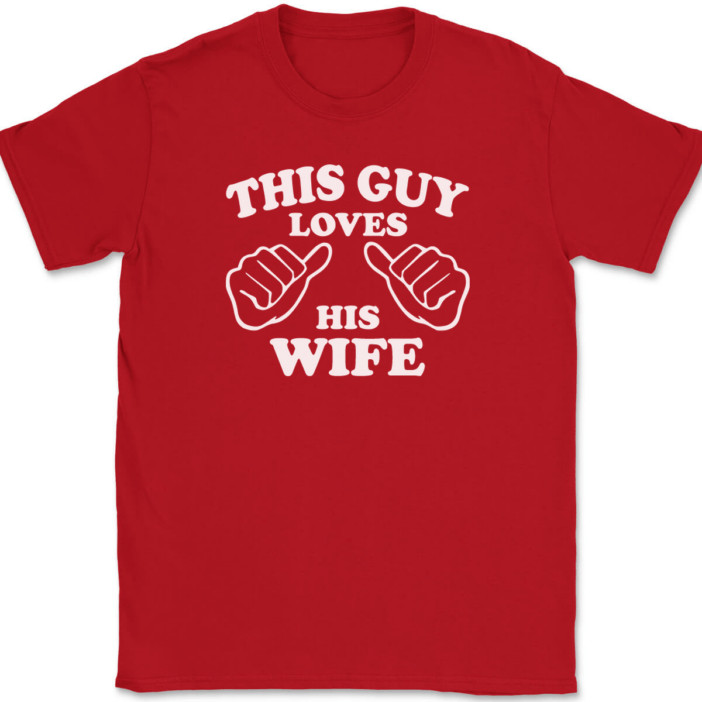 This Guy Loves His Wife T-Shirt Tee Marriage Anniversary Gift gallery