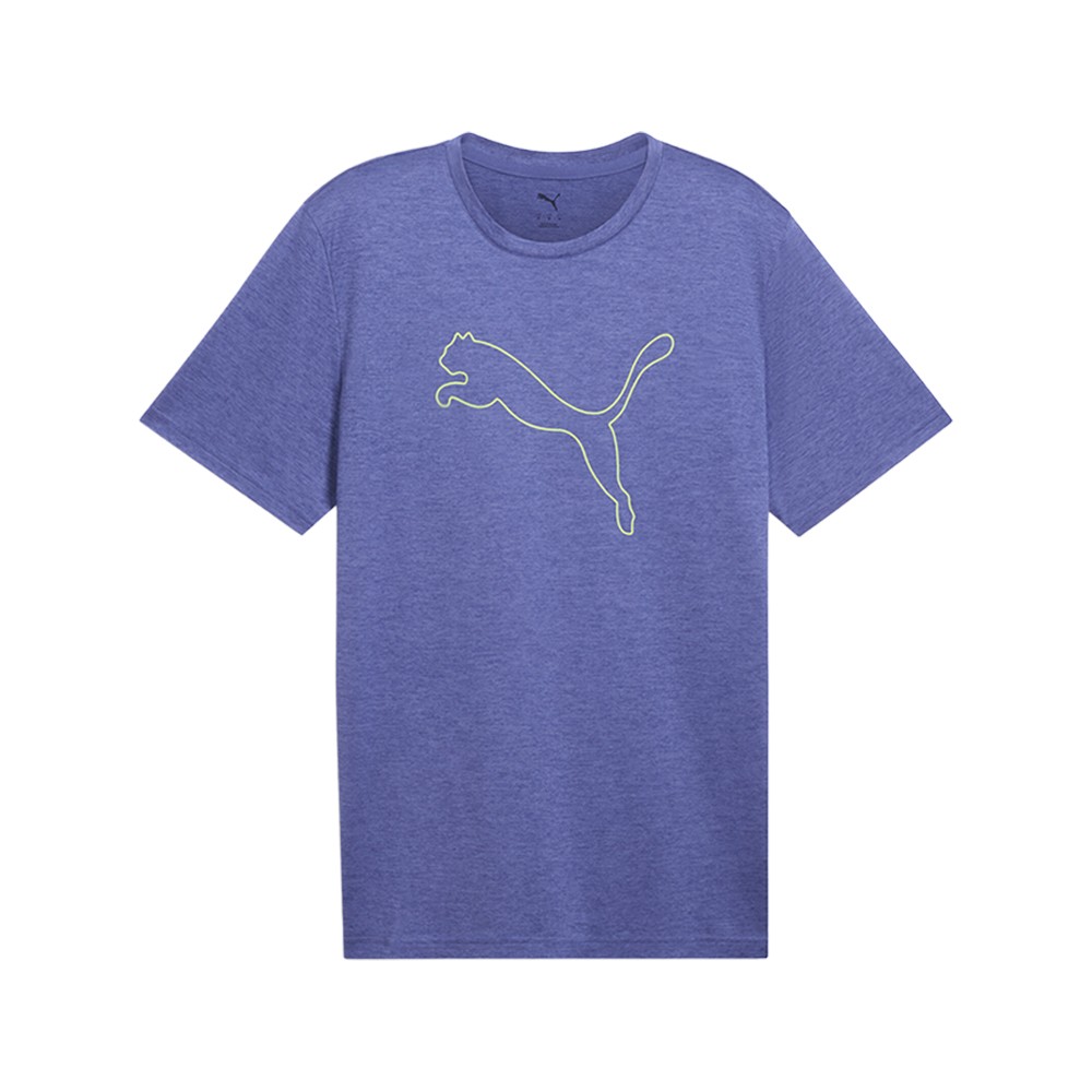 PUMA Train All Day Essentials Heather Cat Crew Neck Short Sleeve T-Shirt Mens Si gallery