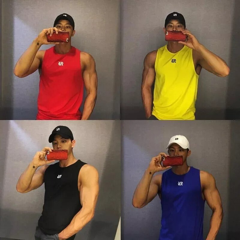 Camiseta Para Hombre Sin Mangas Camisa De Culturismo Deportes Gimnasio gallery