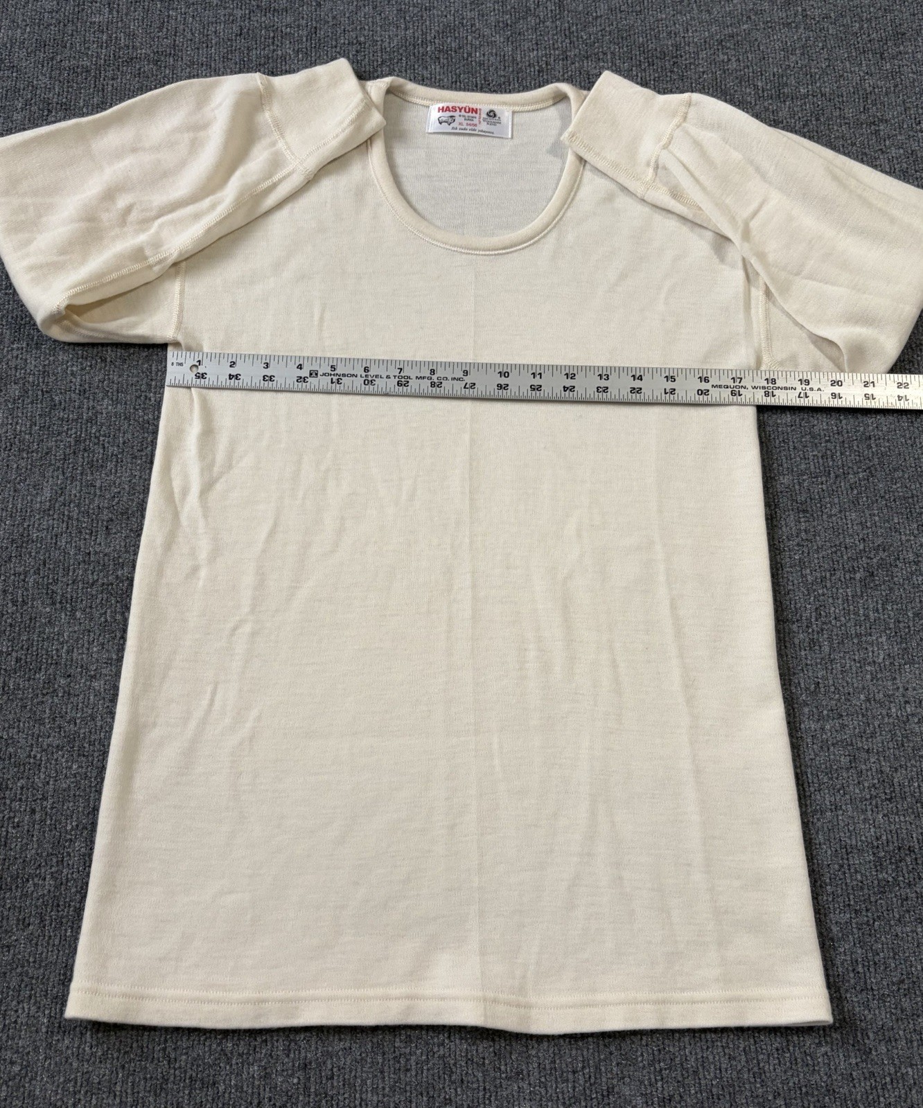 Hasyün Woolmark Blend Cream Long Sleeve Thermal XL 54/56 Soft Lightweight gallery