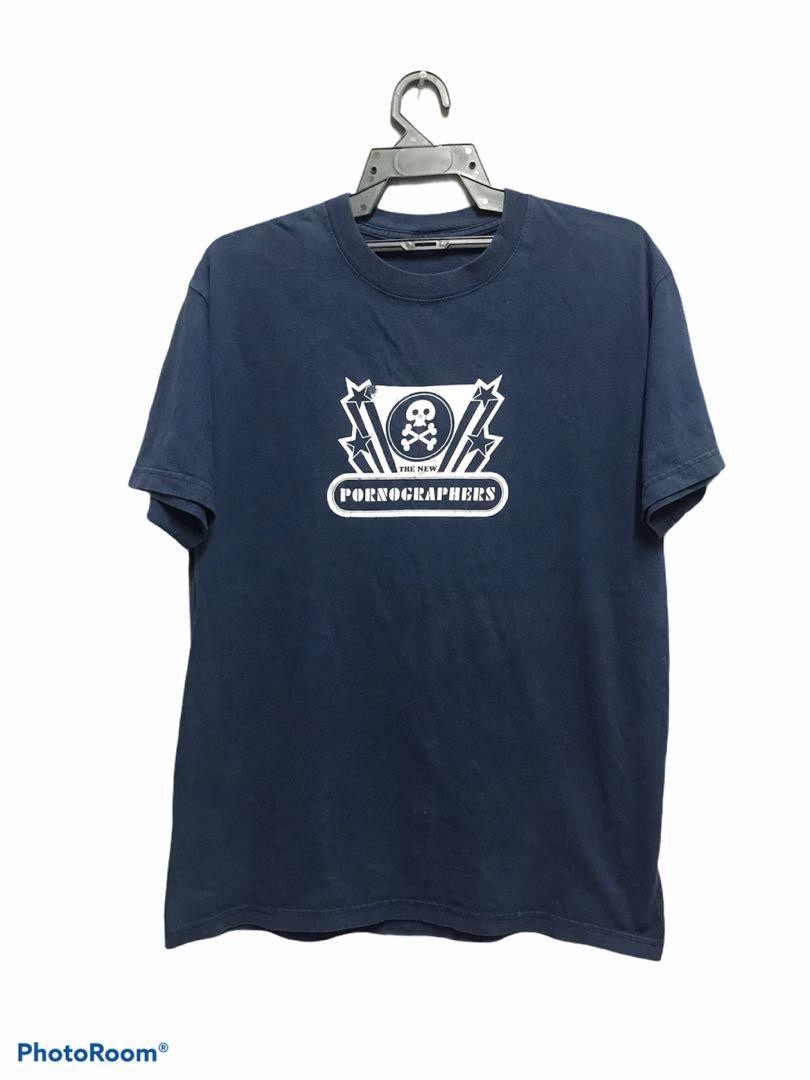 The New Pornographers Logo Black Cotton Shirt Full size S-5XL CS458