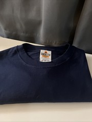 Diamond Star Men’s Heavyweight Cotton Navy XXXL T-Shirt