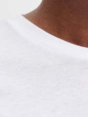 Jack & Jones Men’s 3-Pack JJHugo Crew Neck T-Shirts – 100% Cotton, Loose Fit