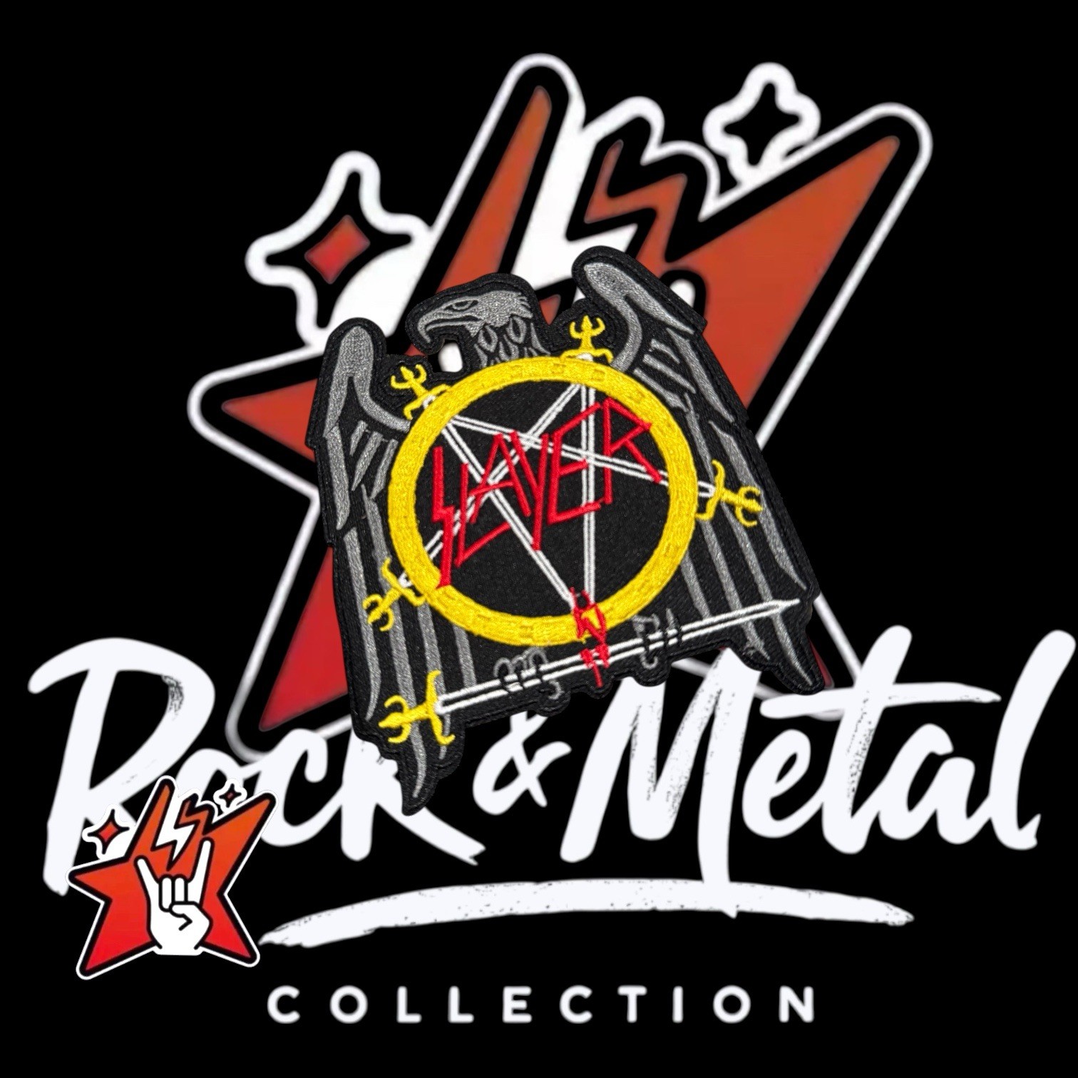 Slayer Exclusive Woven Patches Megadeth Testament Metallica Exodus Anthrax gallery
