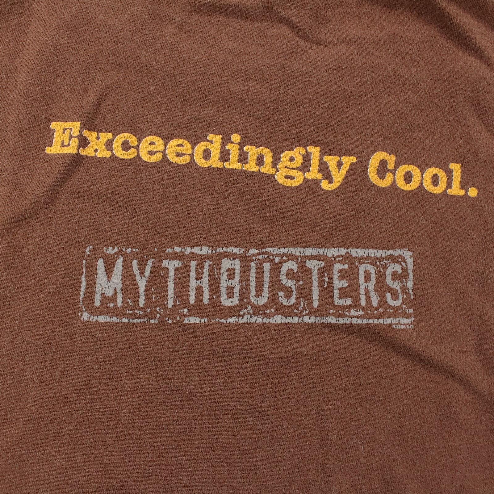 vtg y2k Discovery Channel Mythbusters t-shirt LARGE tag vtg y2k nerd tv show gallery