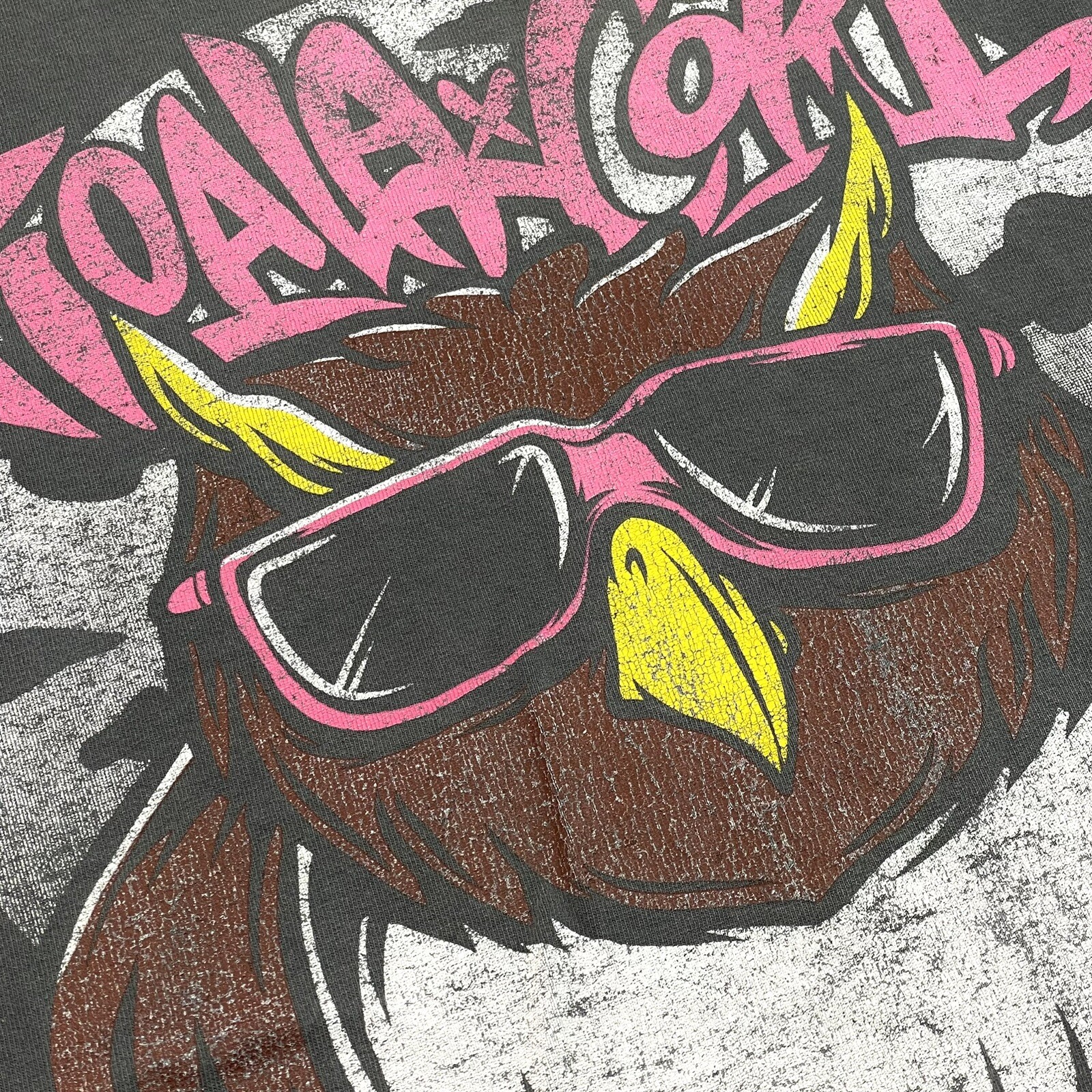 Koala x Core Cool OWL Graphic Vintage Dark Gray Tank T-Shirt Men's Size S Casual gallery