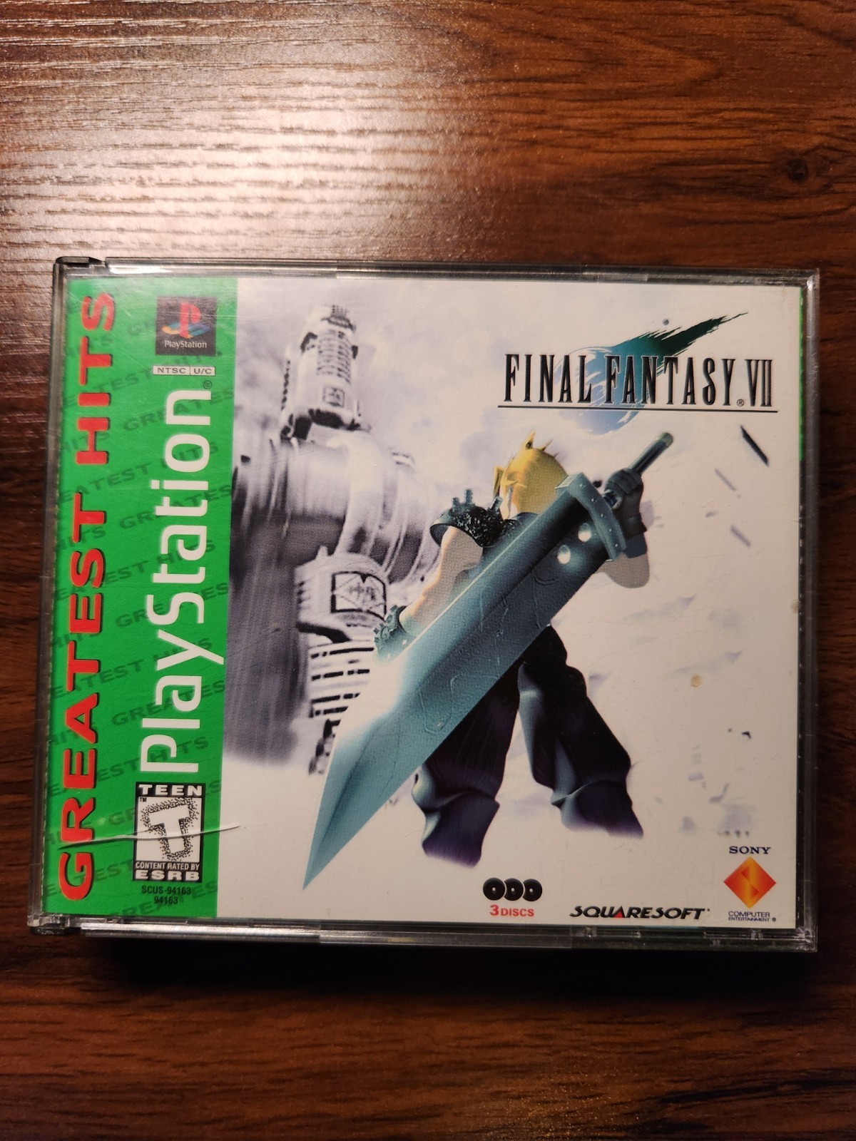 Final Fantasy VII 7 (PlayStation 1, 1997) Greatest Hits / Complete